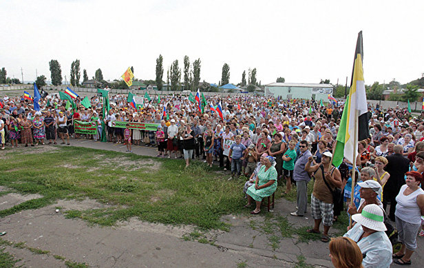 Митинг против добычи цветных металлов на месторождениях в Воронежской области