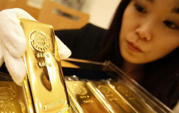 золото слиток Китай