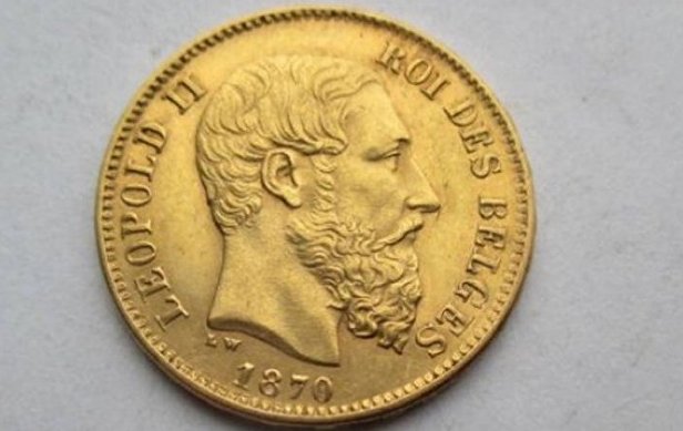 монета золото Бельгия