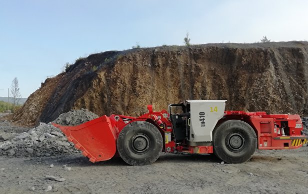 Nordgold, новая погрузочно-доставочная машина работает под землей на ООО "Березитовый рудник"