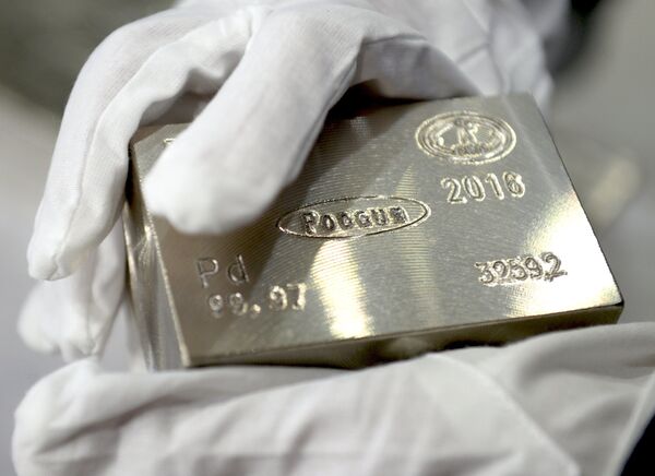 палладий, слиток палладий, слиток