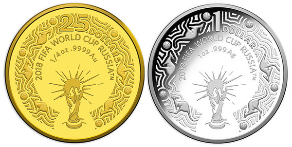 монеты Австралия ЧМ футбол