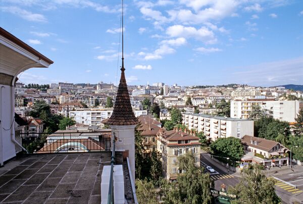 Панорама Лозанны, Швейцария Панорама Лозанны, Швейцария