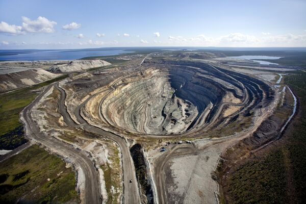 карьер в Якутии, АК Алроса карьер в Якутии, АК Алроса